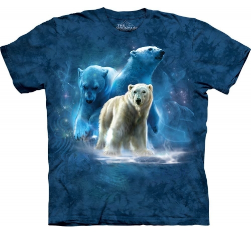 Футболка коллаж «Polar collage» с полярным медведем