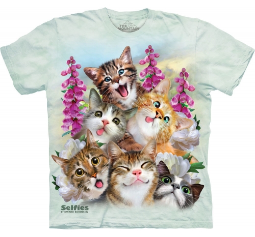 Футболка селфи «Kitten selfie» с кошкой