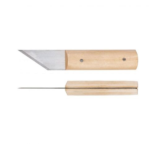 Нож специальный сапожный; деревянная рукоятка