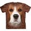 Футболка 3D «Beagle Face» с собакой бигль