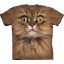 Футболка 3D «Big face brown cat» с коричневым котом