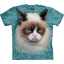 Футболка 3D «Grumpy Cat» со злой кошкой Футболка 3D «Grumpy Cat» со злой кошкой