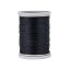 Чёрные круглые вощёные нитки (капрон, толщина 0.8 мм, 50 метров в катушке)