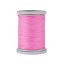 Розовые круглые вощёные нитки (полиэстер, толщина 0.8 мм, 70 метров на катушке)