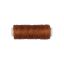 Светло-коричневые нитки (нити) для кожи вощёные, плетёные (плоские); ширина 0.8 мм; 25 м в катушке