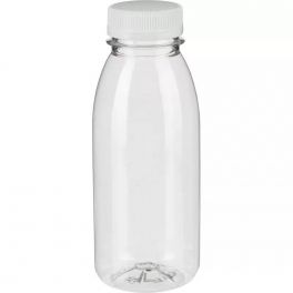Бутылка ПЭТ прозрачная для хранения кожевенной химии, крышка в комплекте