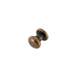 Кобурная кнопка (металл, оттенок - антик бронза); диаметр крепёжной головки 5 мм; цена за 10 шт.