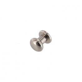 Кобурная кнопка (оттенок - блестящий никель); диаметр крепёжной головки 8 мм; цена за 10 шт.