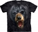 Футболка 3D «Aggressive nature: black bear» с медведем барибал