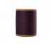 Тёмно-фиолетовые круглые вощёные нитки (полиэстер, толщина 0.8 мм, 70 метров на катушке)