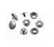 Кнопки металлические кольцевые (омега) Ø 12.5 мм; оттенок - никель; цена за 50 комплектов