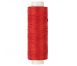 Красные нитки (нити) для кожи вощёные (кручёные); толщина 0.55 мм; 25 м в катушке