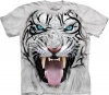 Футболка 3D «Big Face Tribal White Tiger» с тигром альбиносом